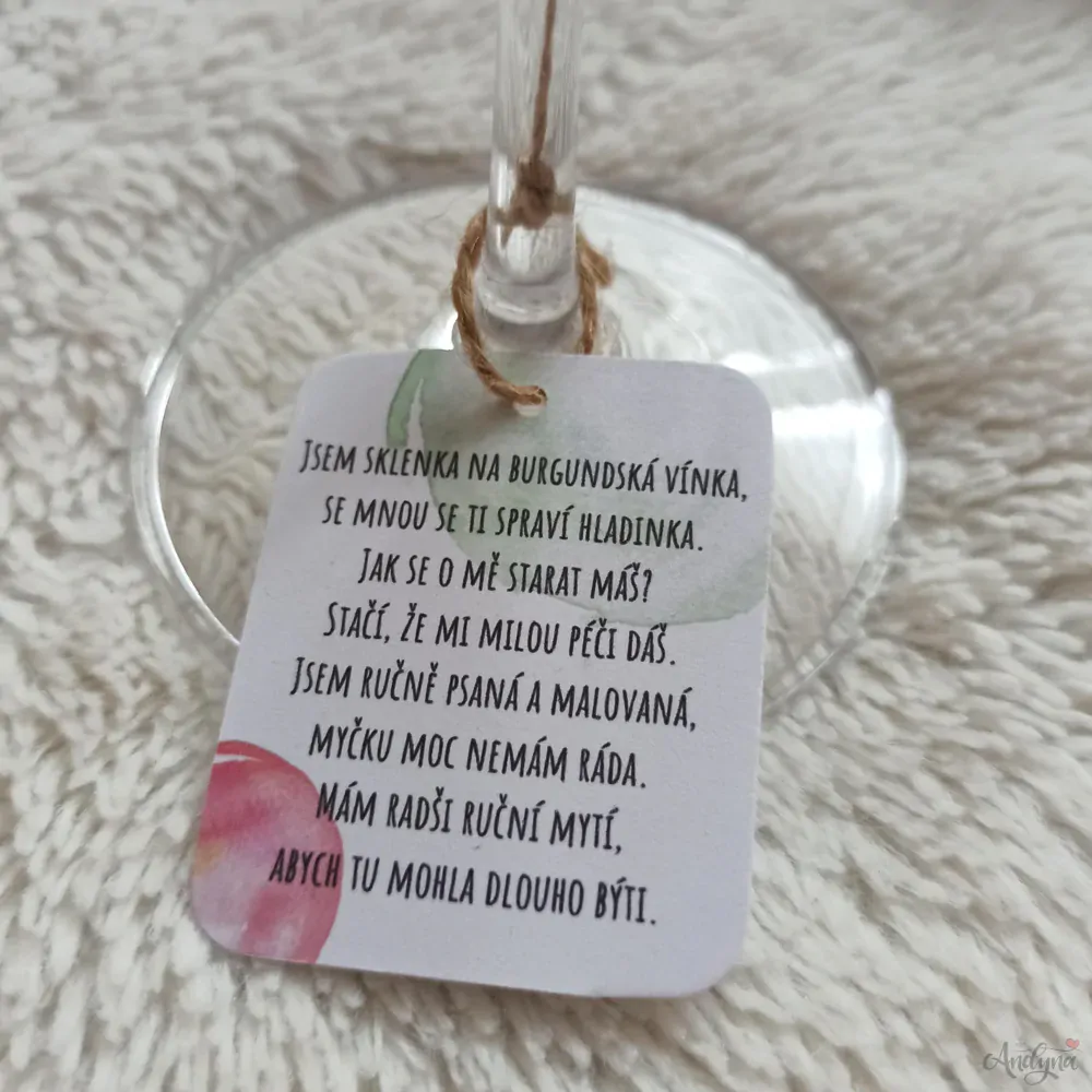 MAXI sklenice na burgundské víno Pička