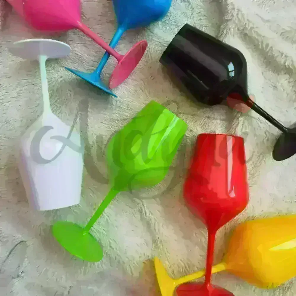 Čirá plastová sklenka na víno - Díky Tobě je svět hezčí