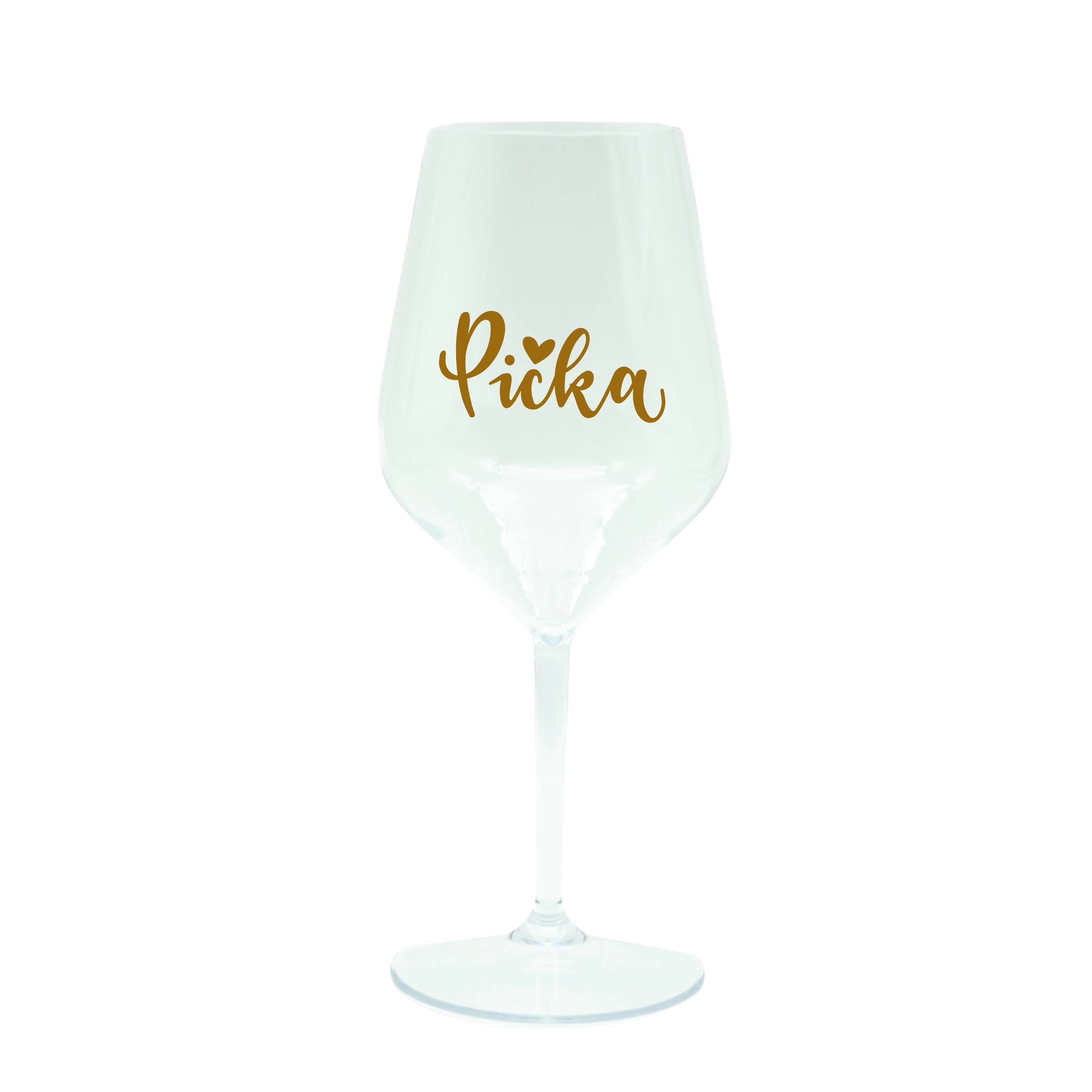 Čirá plastová sklenka na víno - Pička