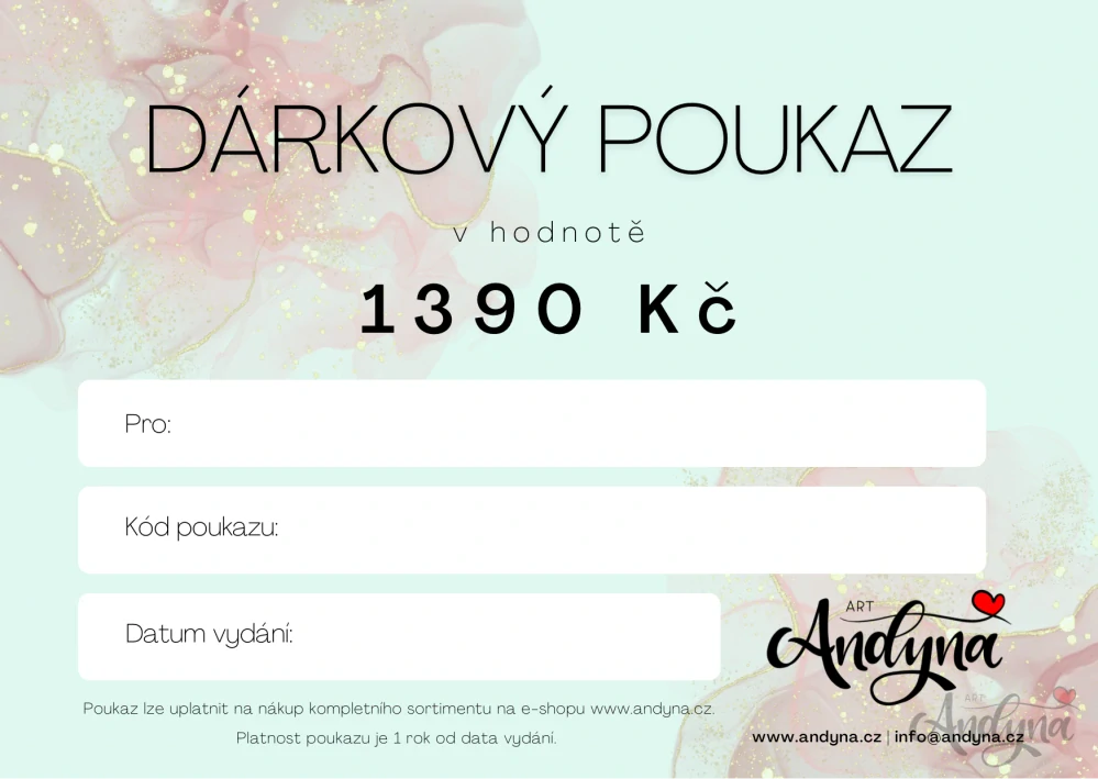 Dárkový poukaz na kurz moderní kaligrafie 2