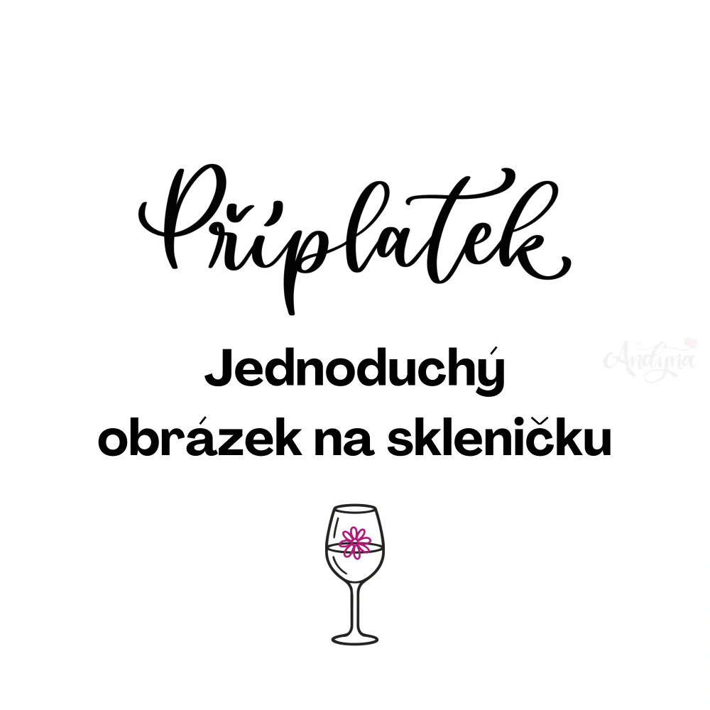 Příplatek za obrázek na skleničku