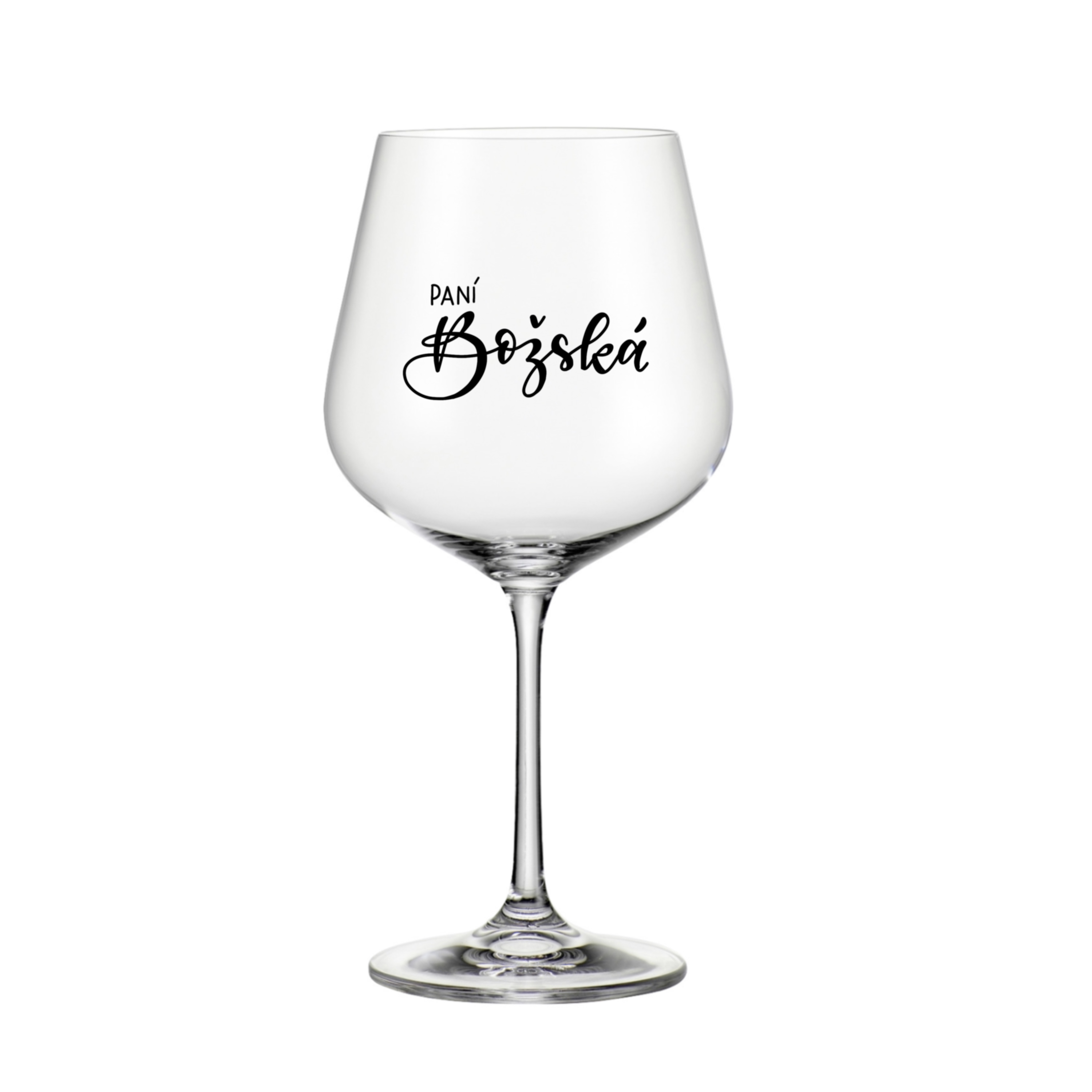 MAXI sklenice na burgundské víno Paní Božská