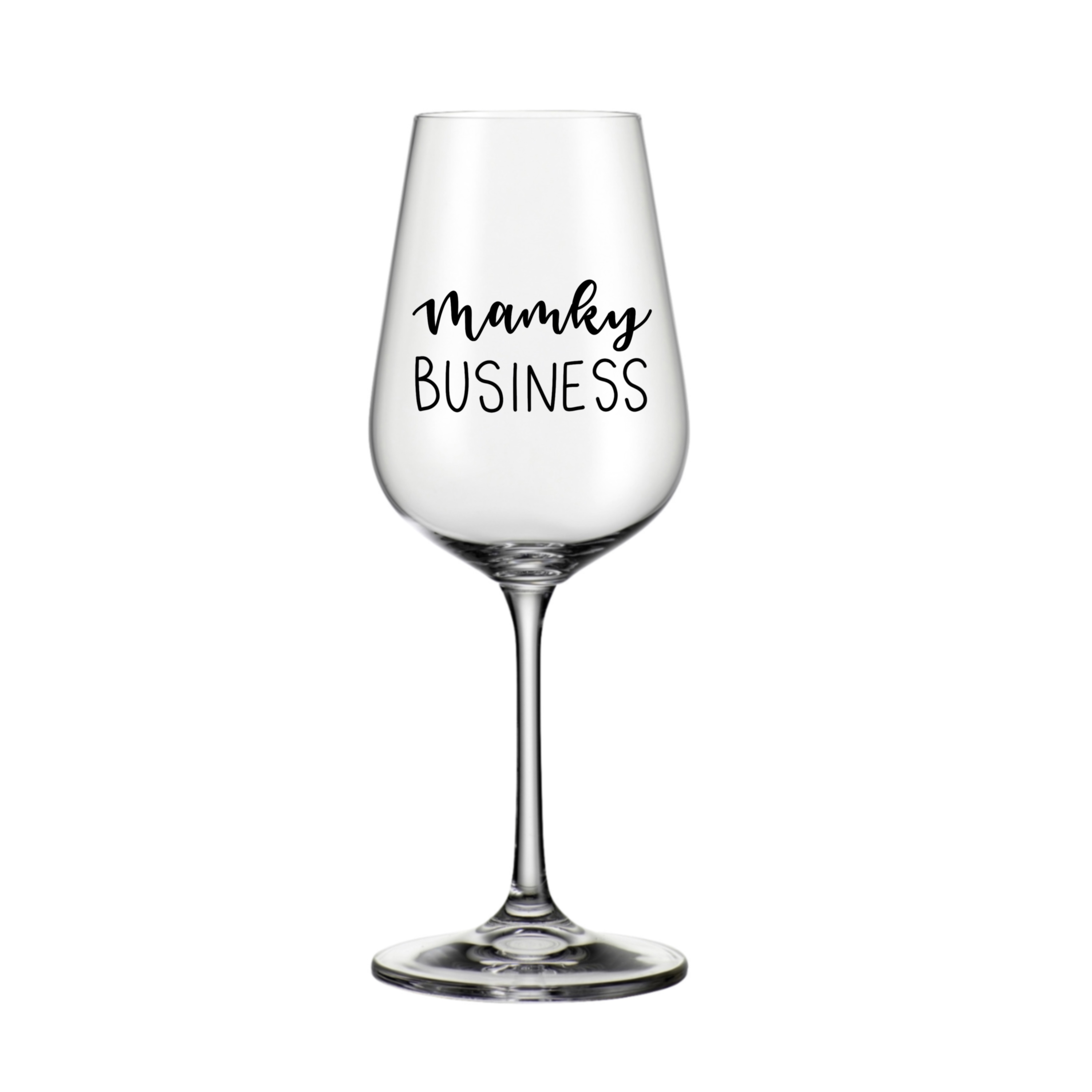 Sklenice na bílé víno Mamky business