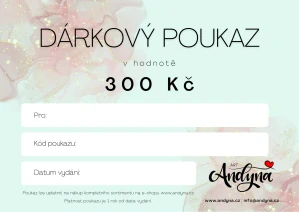 Dárkový poukaz na nákup na e-shopu v hodnotě 300 Kč