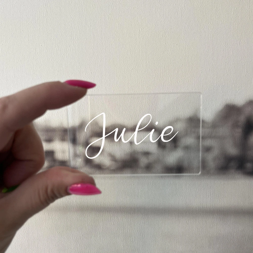 Plexi čiré - obdélník, rozměr 8 x 5 cm