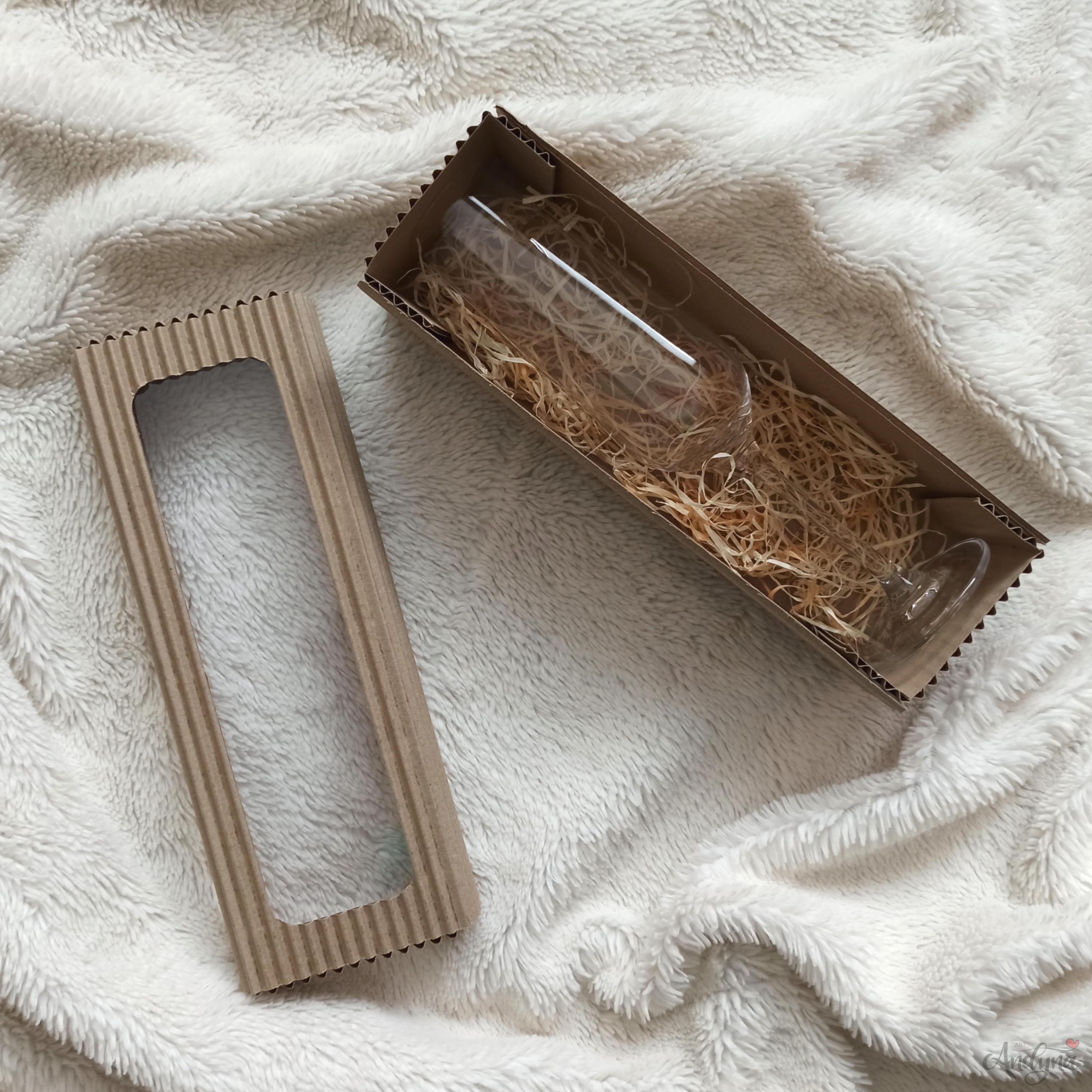 Dárková krabička na sklenku na sekt